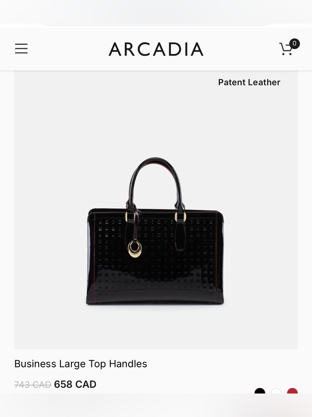 NWT Arcadia Leather Tote - Picture 4 of 16